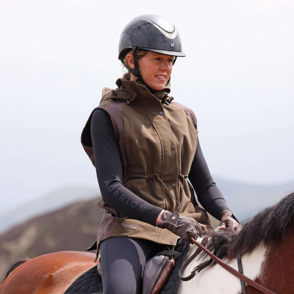 Aubrion by Shires Gilet Heritage Oliva scura