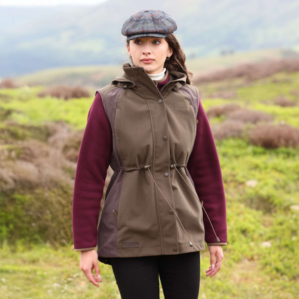 Aubrion by Shires Gilet Heritage Oliva scura