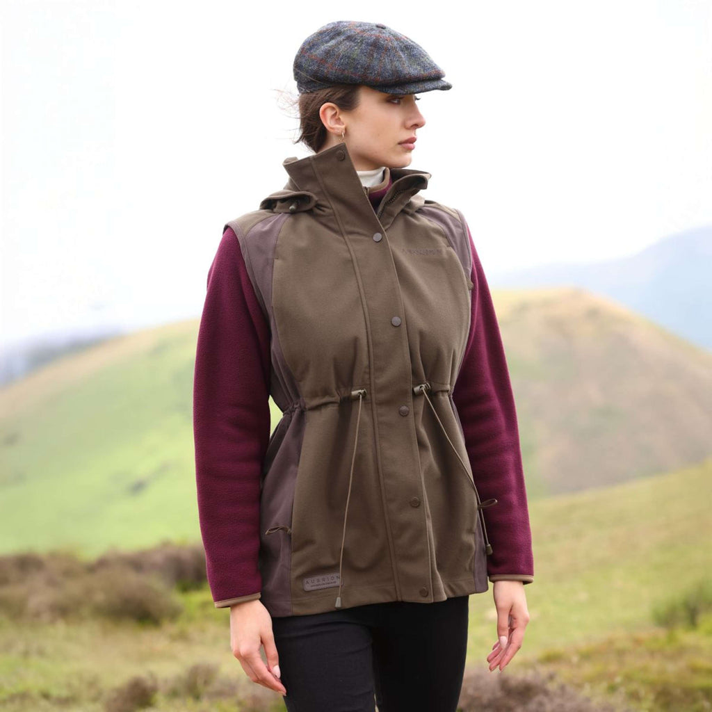 Aubrion by Shires Gilet Heritage Oliva scura