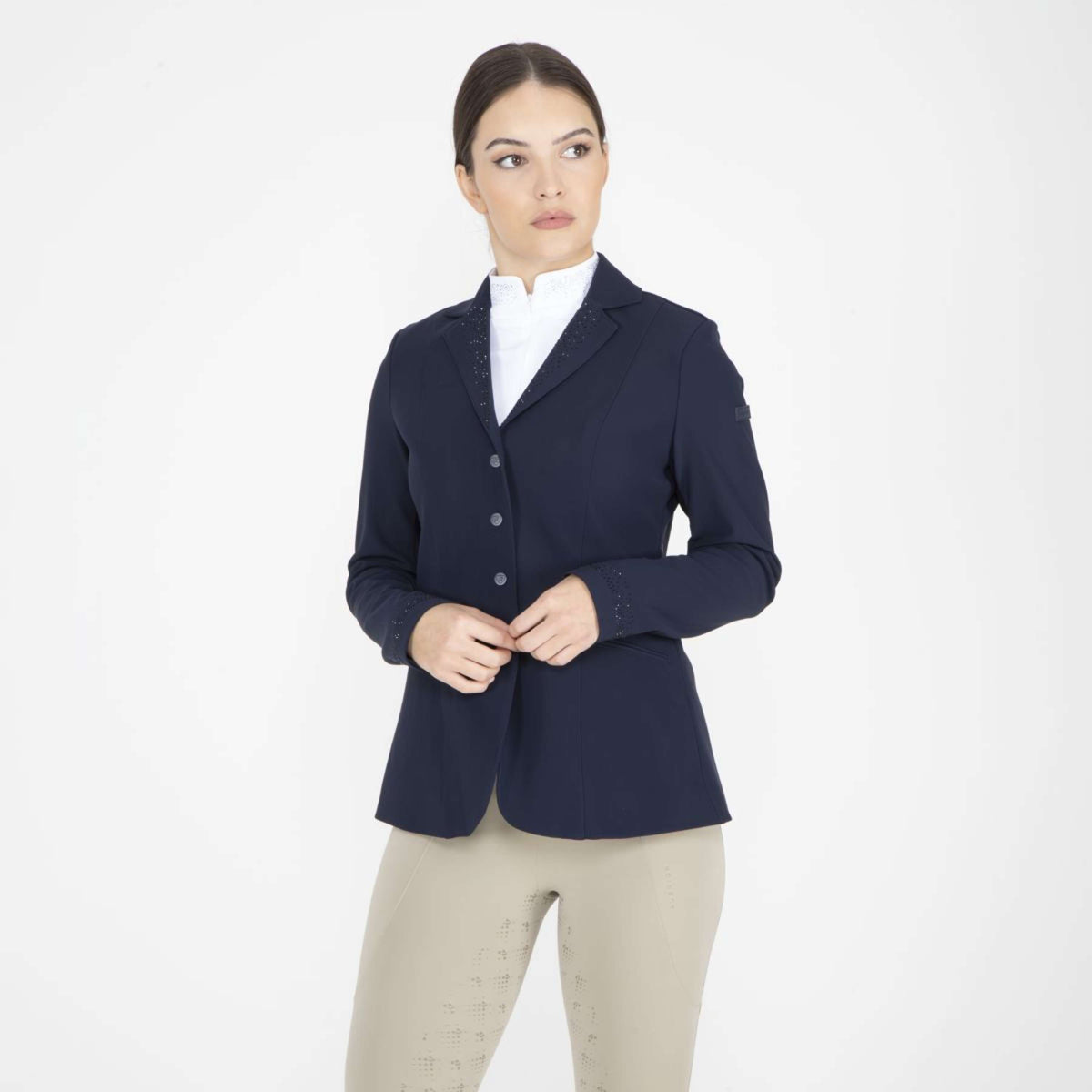 Aubrion by Shires Giacca da Competizione Optima GX Navy