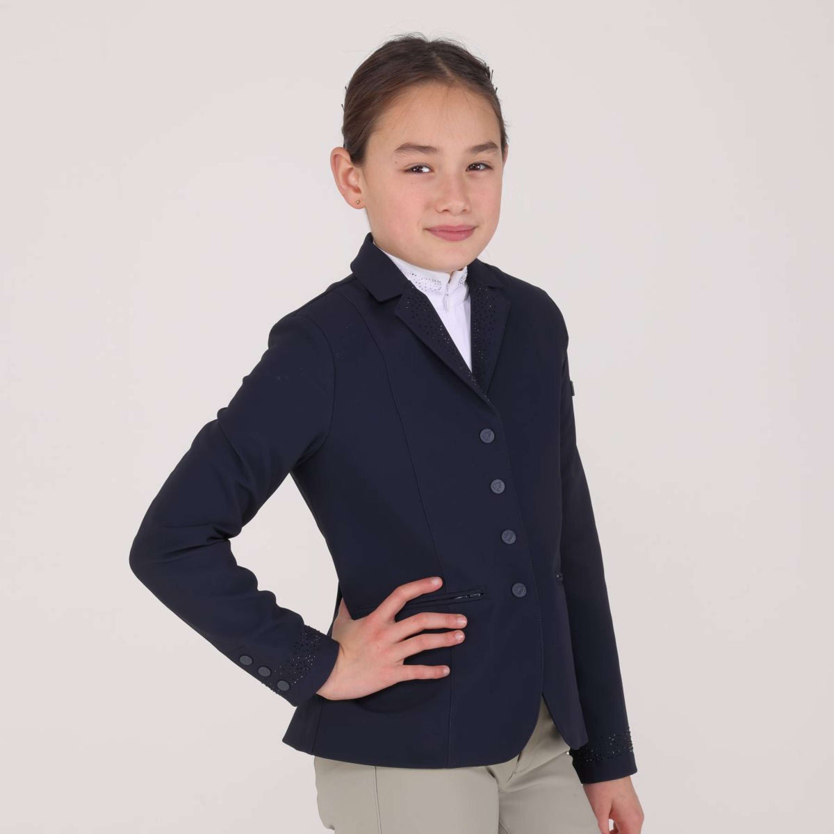 Aubrion by Shires Giacca da Competizione Optima GX Bambini Navy