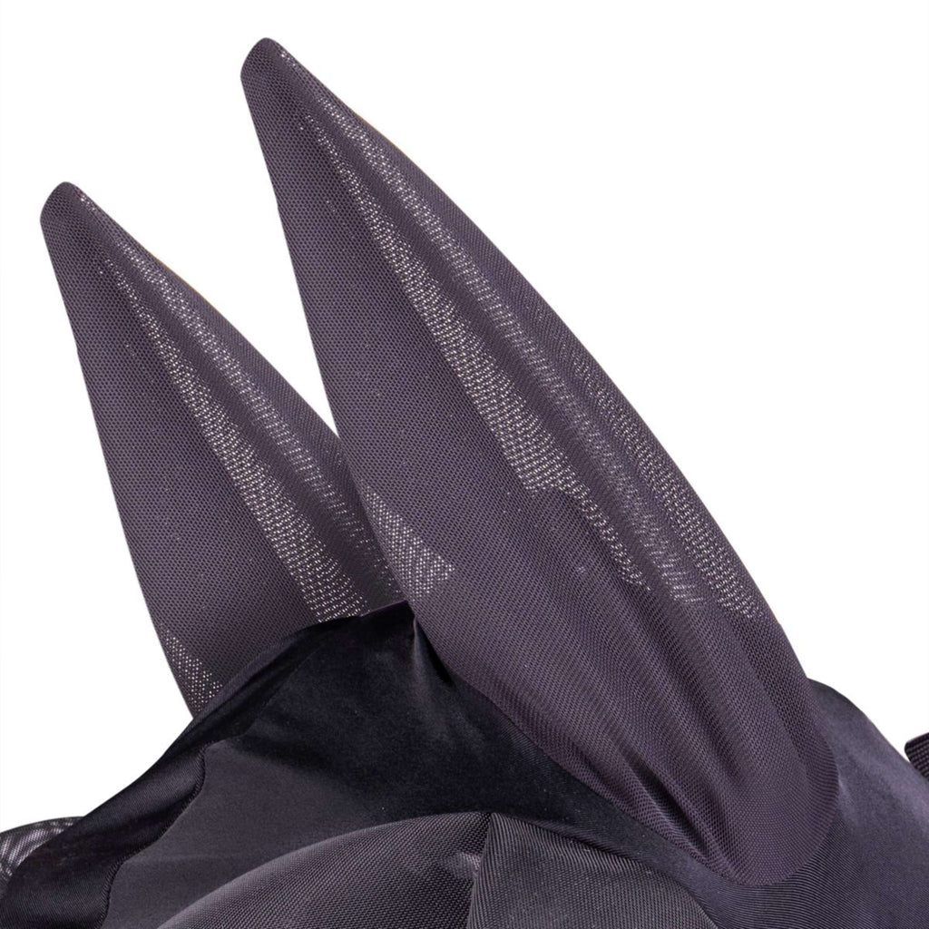 FlyGuard by Shires Maschera per Mosche Pro Stretch con Orecchie e Frange Jet