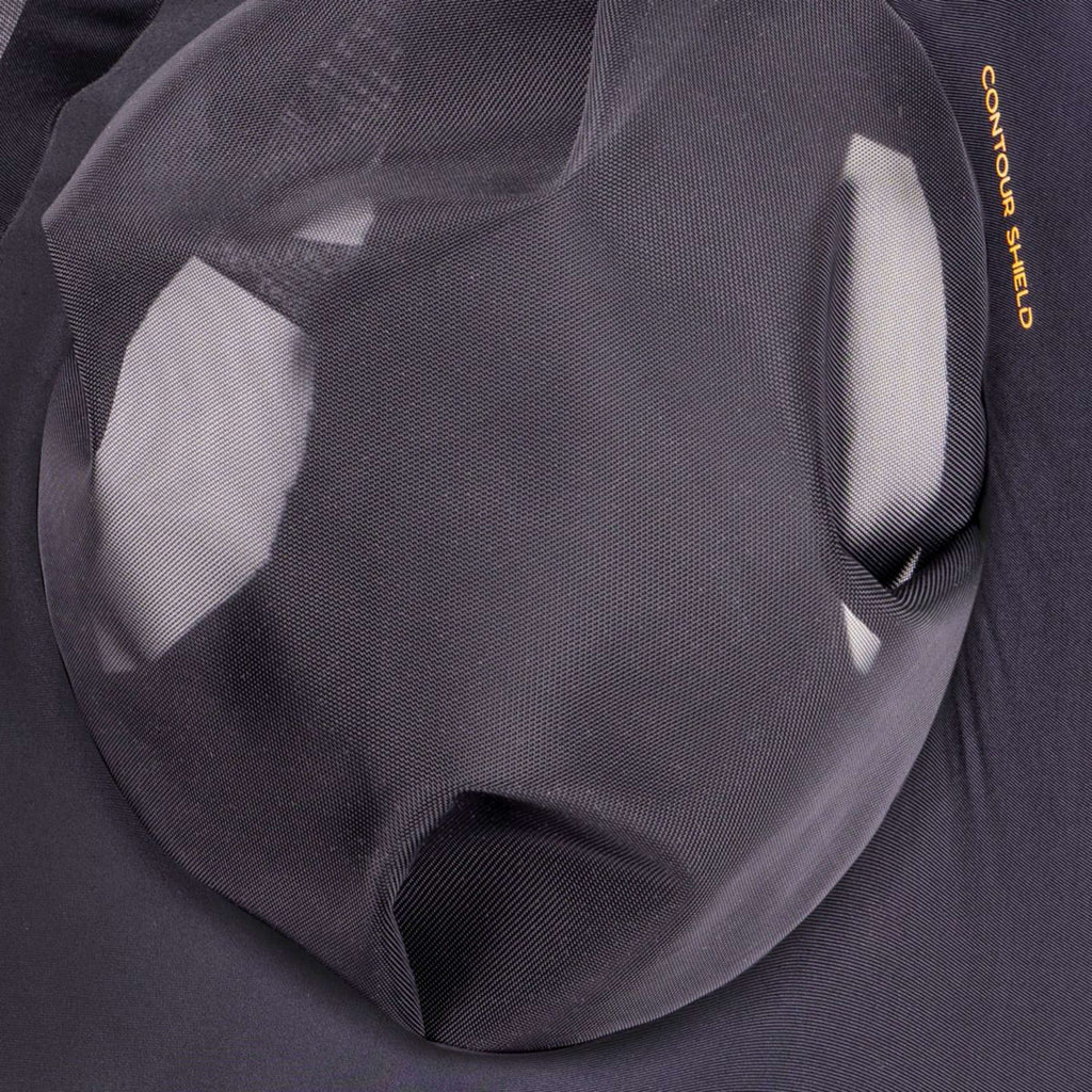 FlyGuard by Shires Maschera per Mosche Pro Stretch con Orecchie e Frange Jet