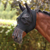 FlyGuard by Shires Maschera per Mosche Pro Stretch con Orecchie e Frange Jet