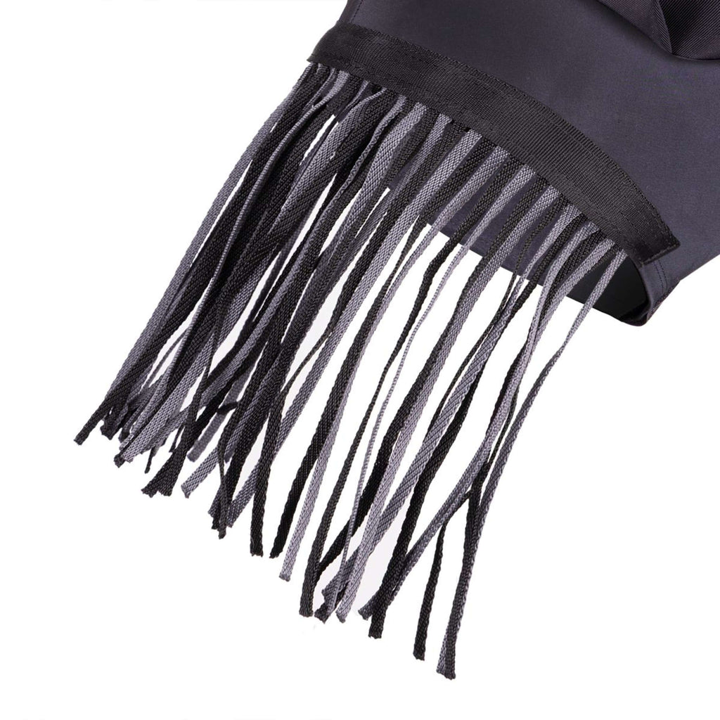 FlyGuard by Shires Maschera per Mosche Pro Stretch con Orecchie e Frange Jet