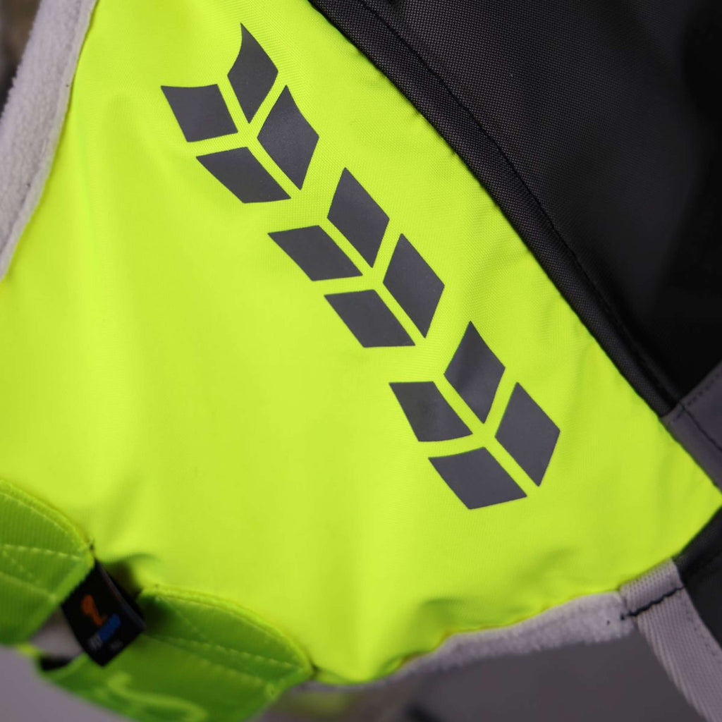 FlyGuard by Shires Maschera per Mosche Pro Hi-Viz Fine Mesh con Orecchie Giallo fluo