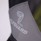 FlyGuard by Shires Maschera per Mosche Pro Hi-Viz Fine Mesh con Orecchie e Naso Giallo fluo