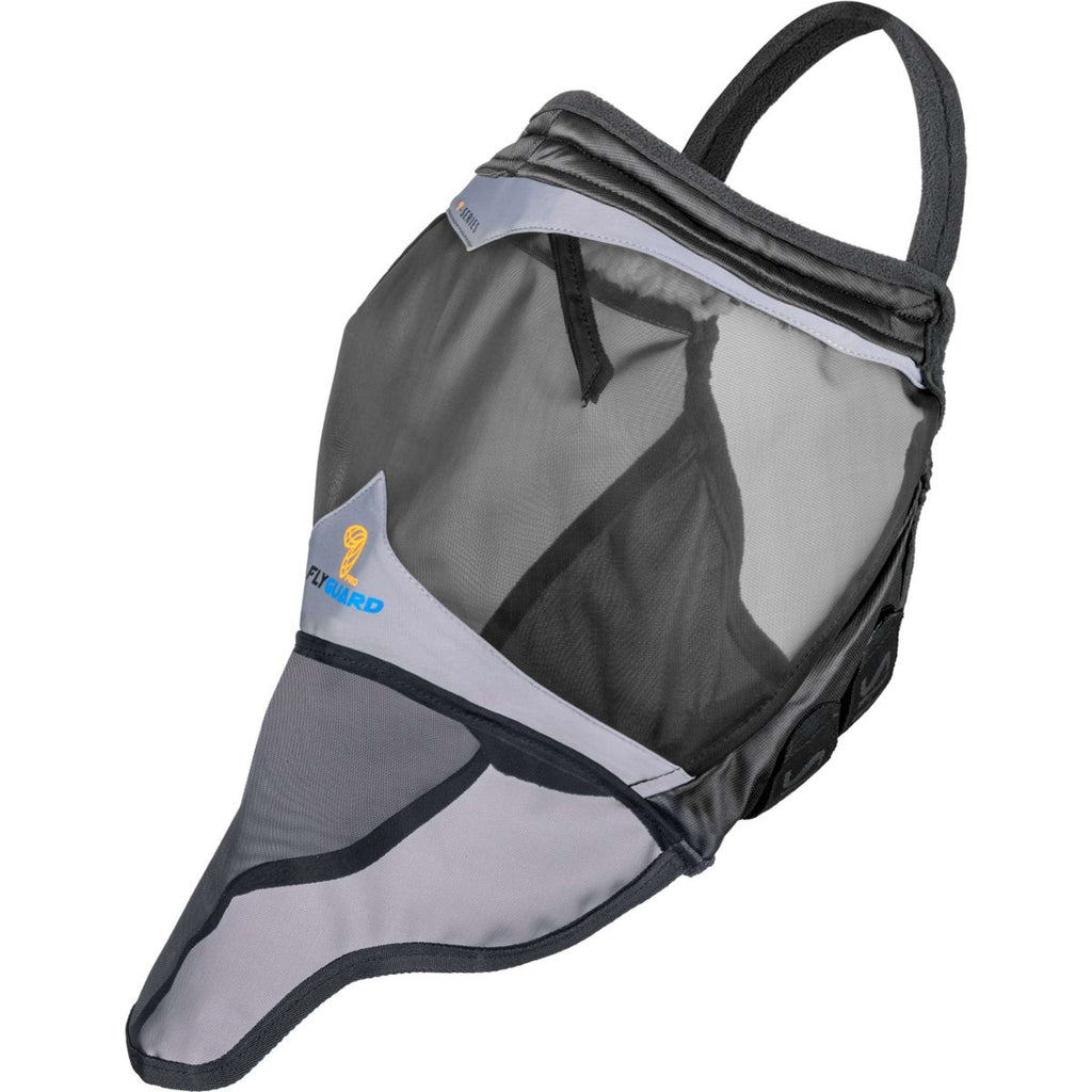 FlyGuard by Shires Maschera per Mosche Pro Fine Mesh Senza orecchie con Naso Jet