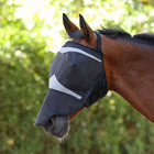 FlyGuard by Shires Maschera per Mosche Pro Fine Mesh Senza orecchie con Naso Jet