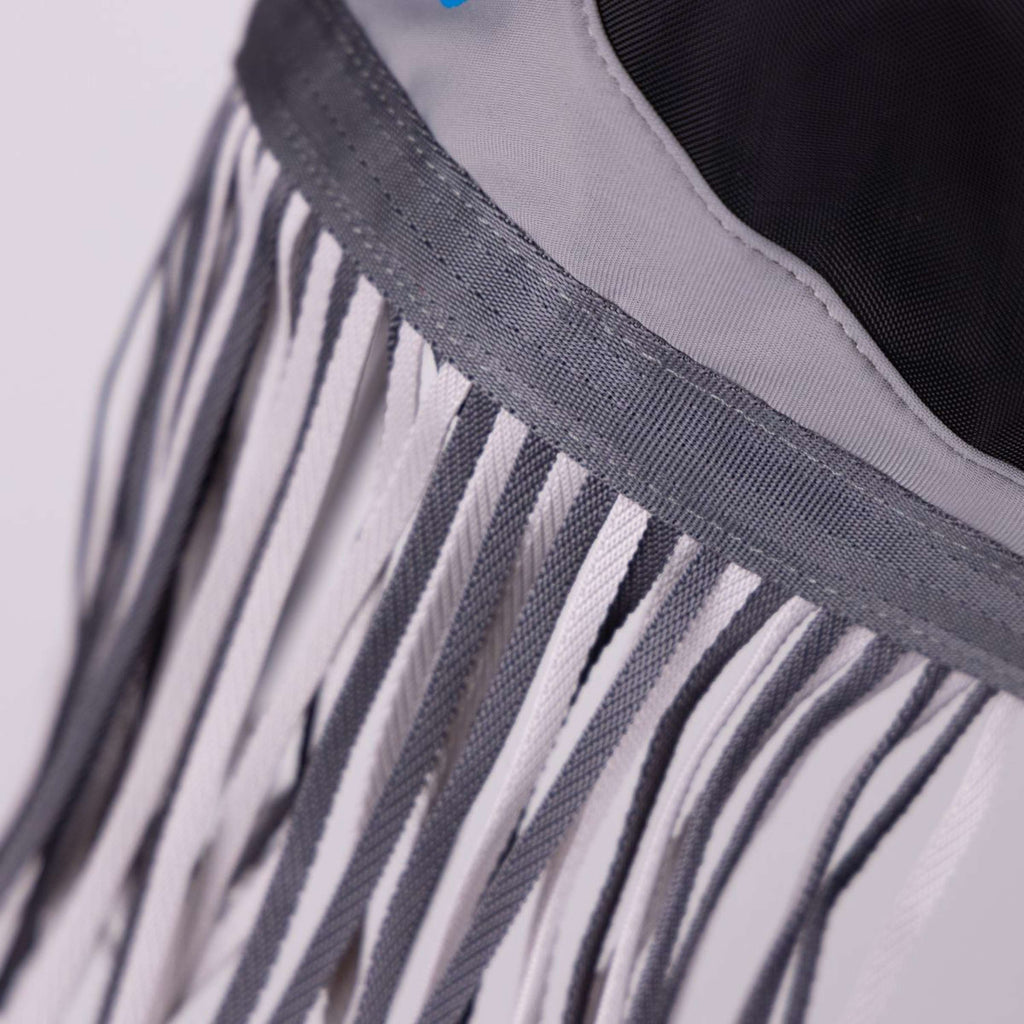 FlyGuard by Shires Maschera per Mosche Pro Fine Mesh con Foro per Orecchio & Frange Nasali Jet