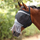 FlyGuard by Shires Maschera per Mosche Pro Fine Mesh Senza orecchie con Frange Jet