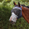 FlyGuard by Shires Maschera per Mosche Pro Fine Mesh Senza orecchie con Frange Navy