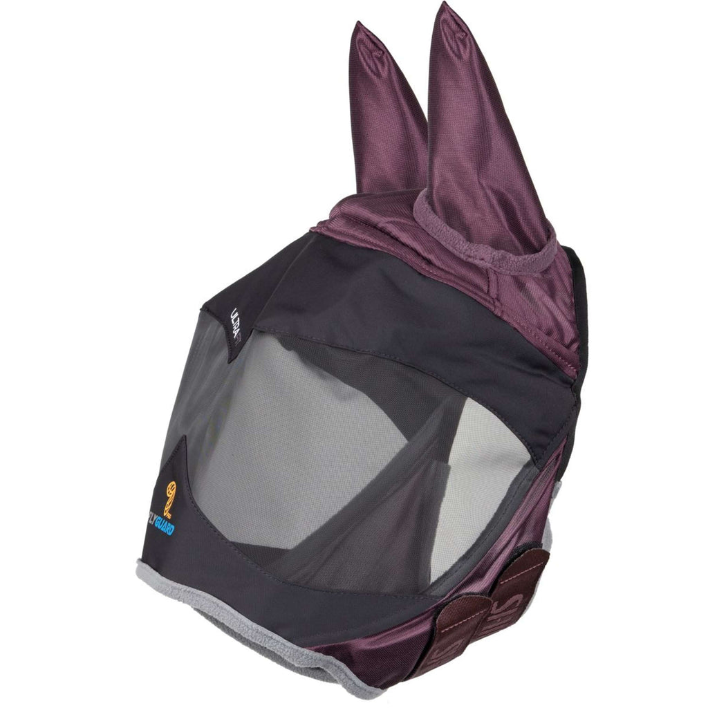 FlyGuard by Shires Maschera per Mosche Pro Deluxe con Orecchie Black Cherry