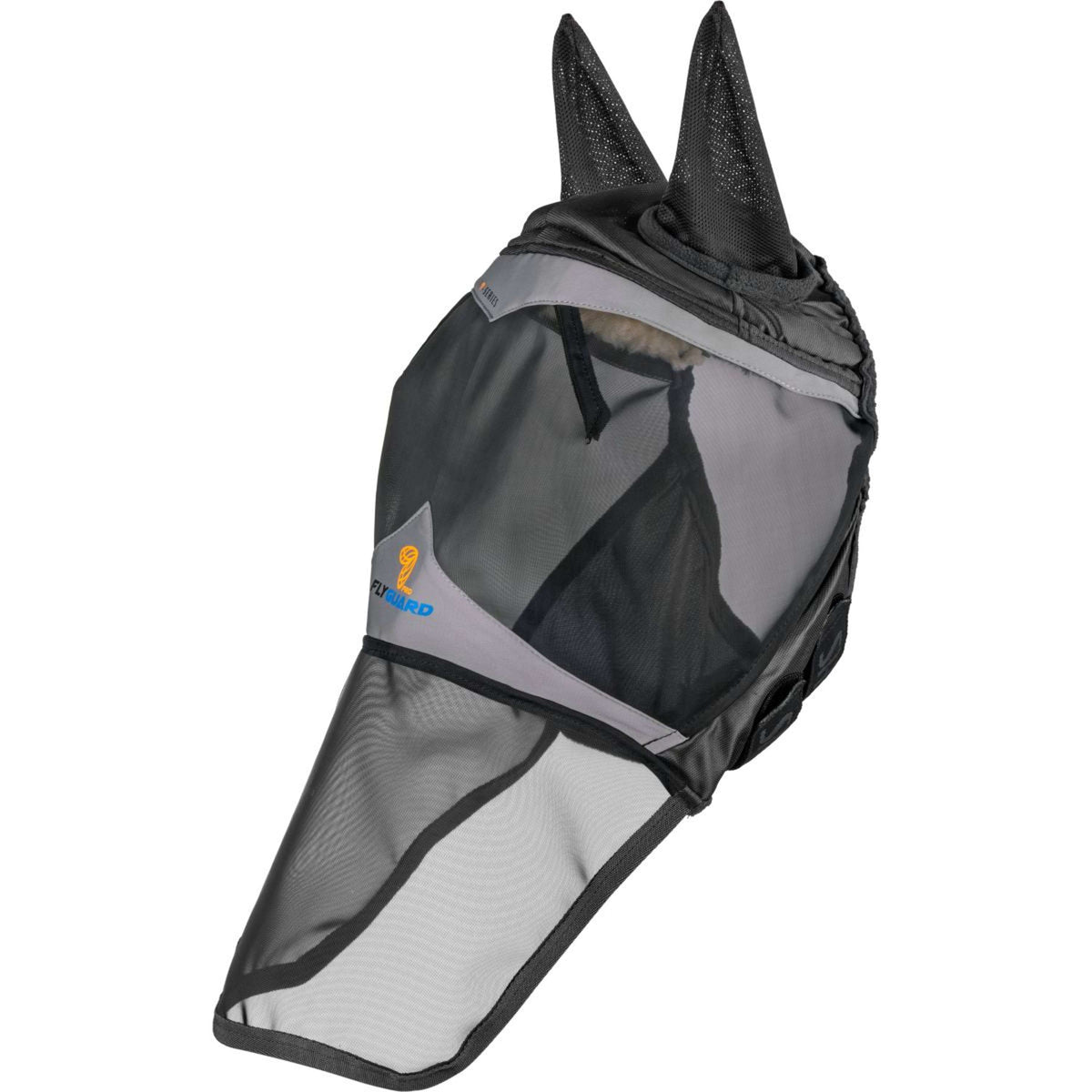 FlyGuard Maschera per Mosche Pro Fine Mesh con Orecchie e Protezione per il Naso Jet