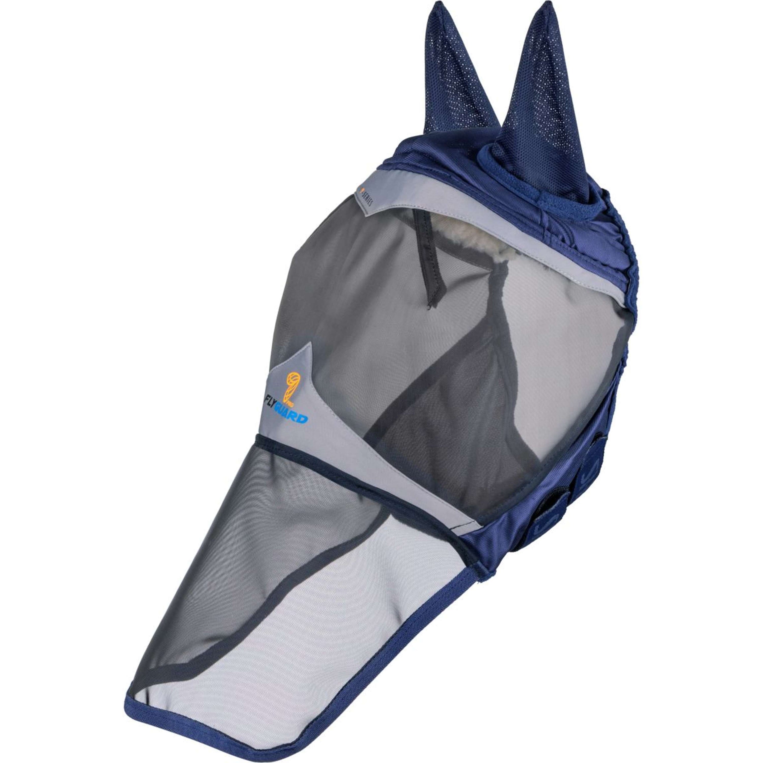FlyGuard by Shires Maschera per Mosche Pro Fine Mesh con Orecchie e Protezione per il Naso Navy FlyGuard by Shires Maschera per Mosche Pro Fine Mesh con Orecchie e Protezione per il Naso Navy