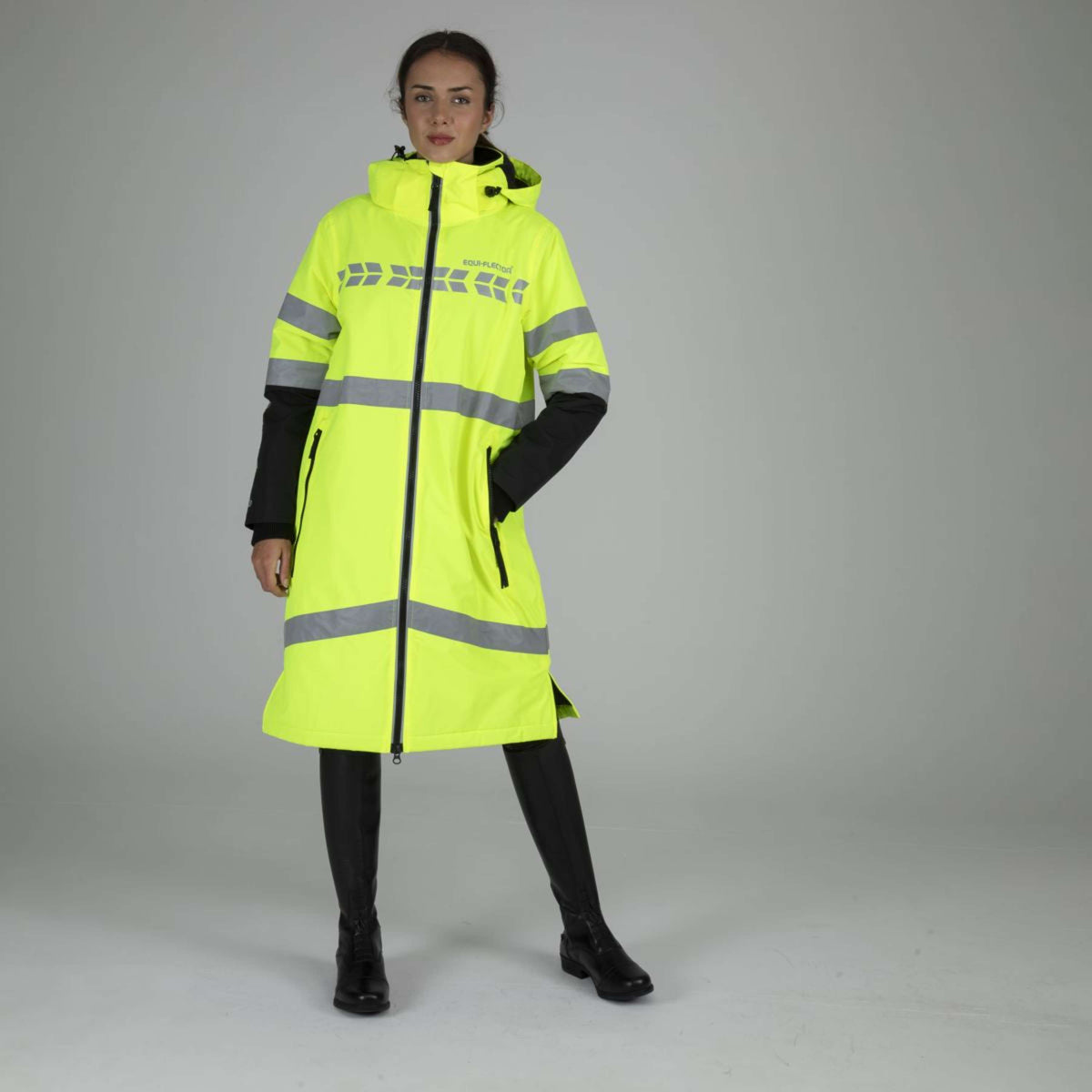 Equi-Flector by Shires Giacca Riflettente Lungo Giallo