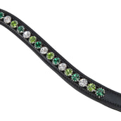 Velociti by Shires Frontalino GARA Green Diamante Nero