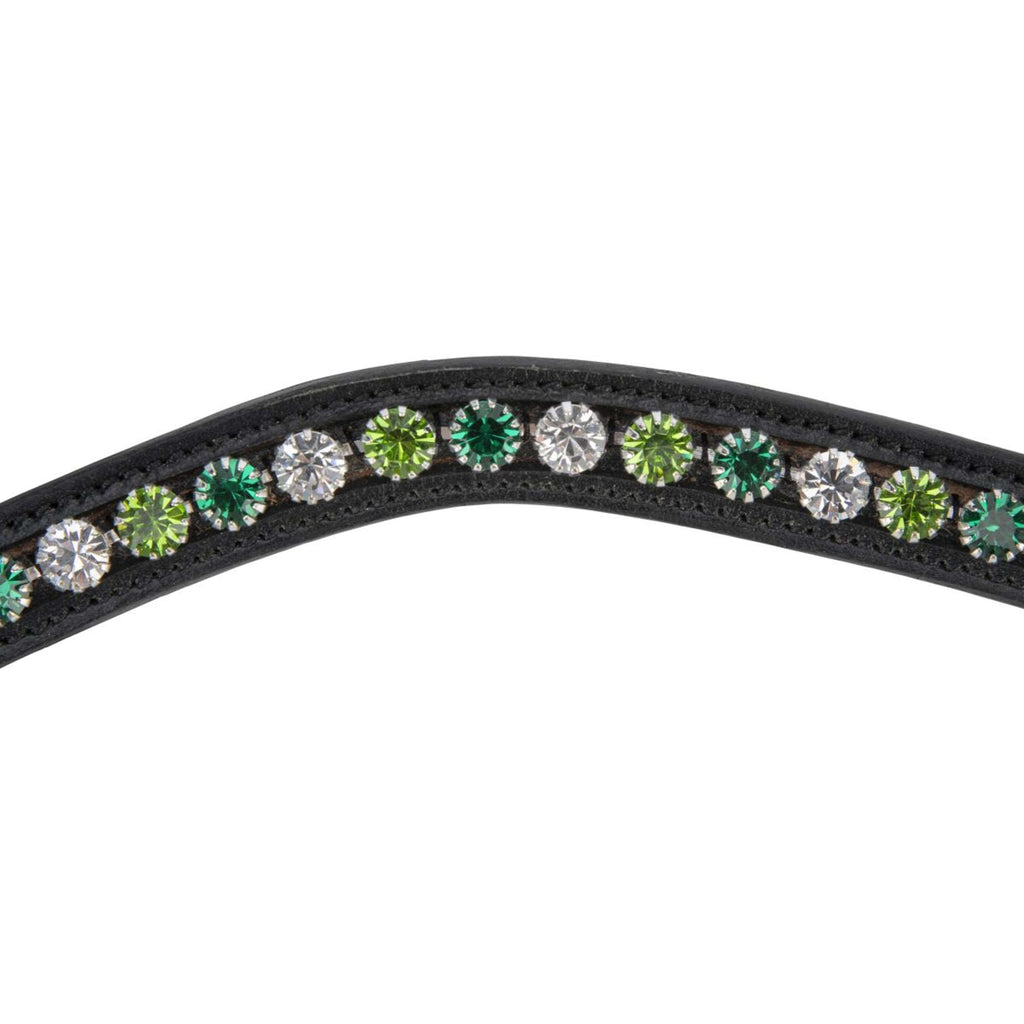 Velociti by Shires Frontalino GARA Green Diamante Nero