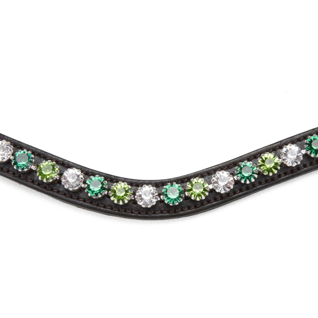 Velociti by Shires Frontalino GARA Green Diamante L'Avana