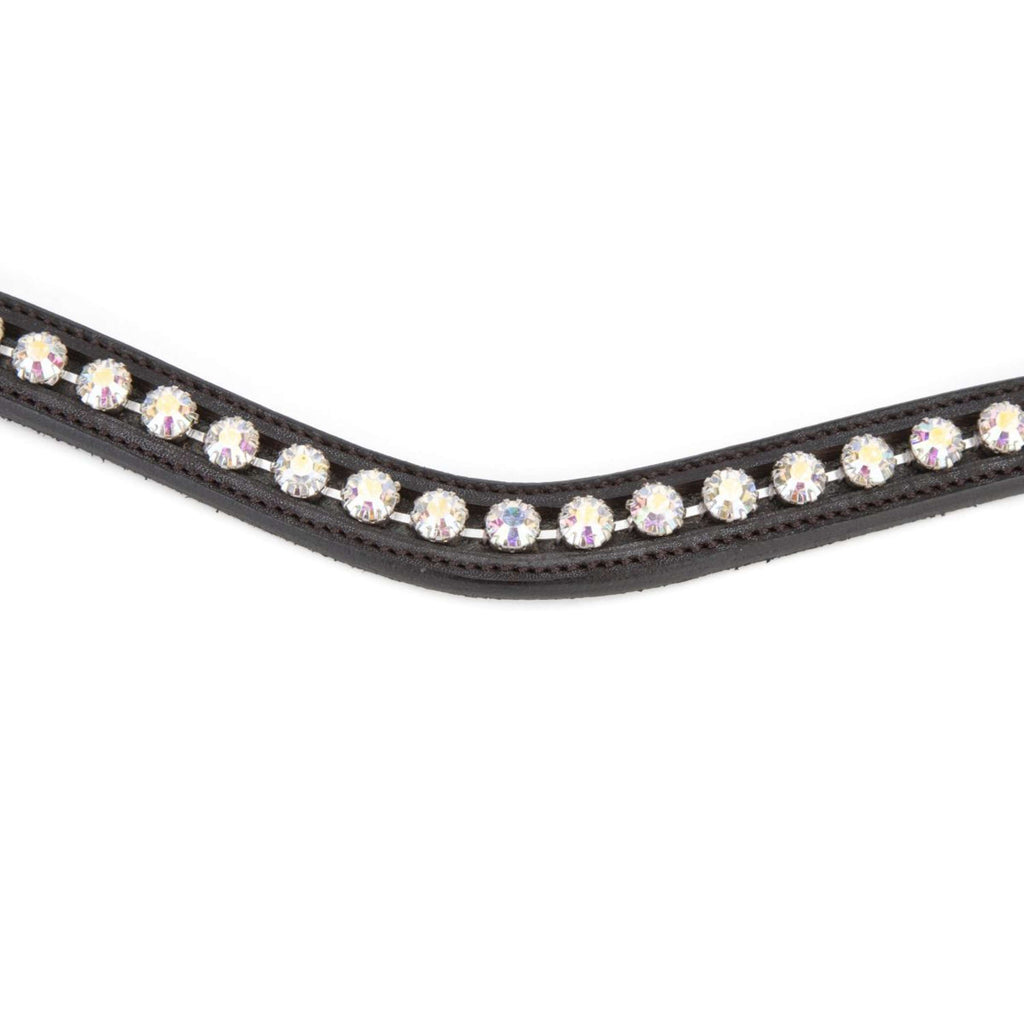 Velociti by Shires Frontalino GARA Iridescent Diamante L'Avana