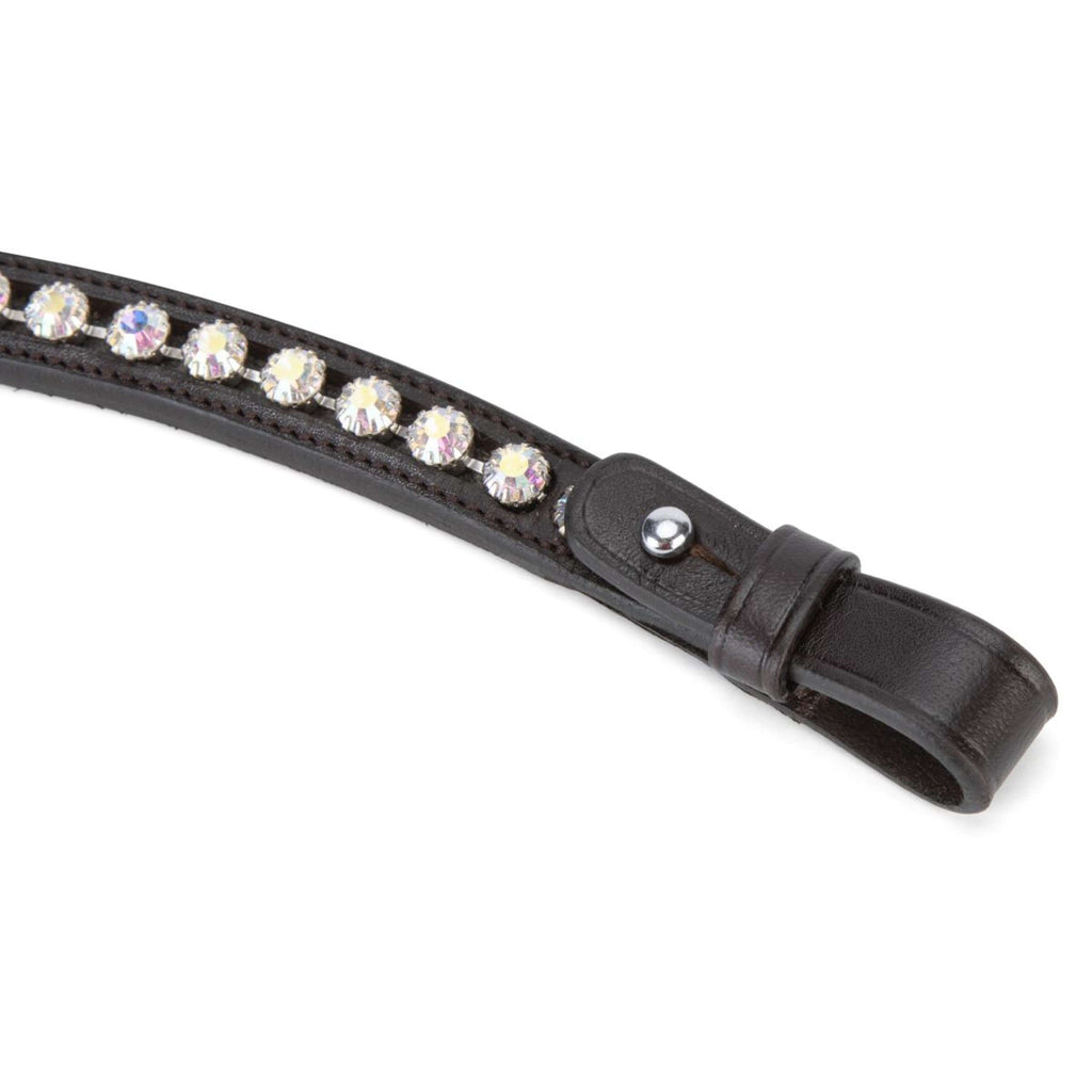 Velociti by Shires Frontalino GARA Iridescent Diamante L'Avana