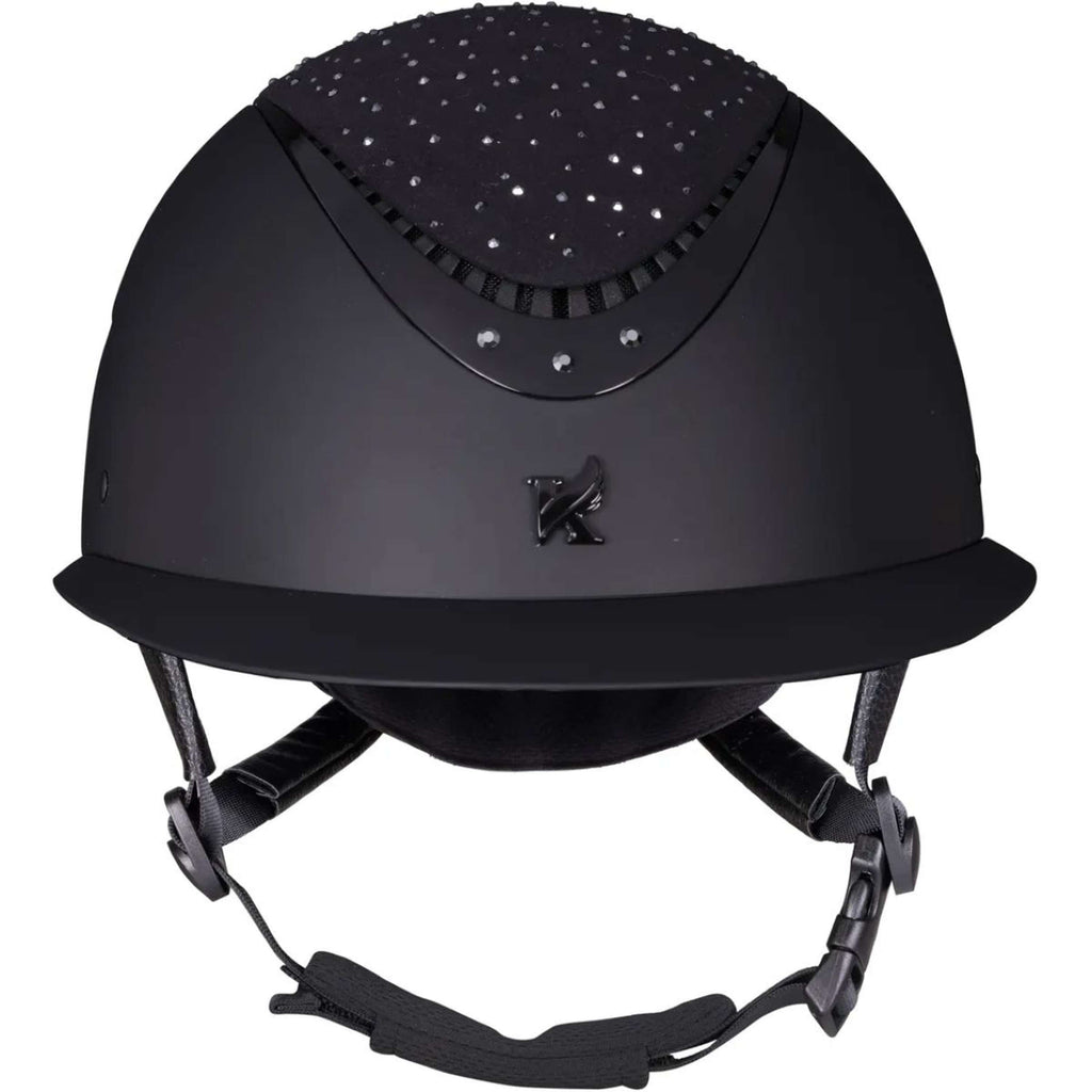 Karben by Shires Casco da equitazione Viola Ellipse Nero