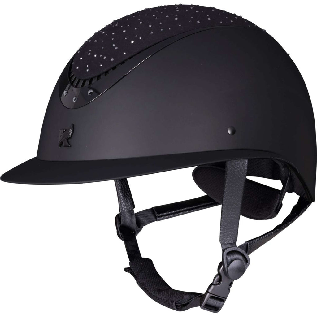 Karben by Shires Casco da equitazione Viola Ellipse Nero