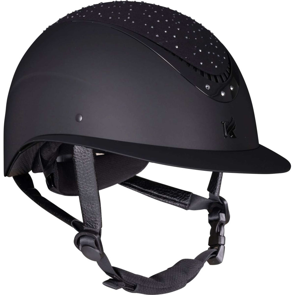 Karben by Shires Casco da equitazione Viola Ellipse Nero