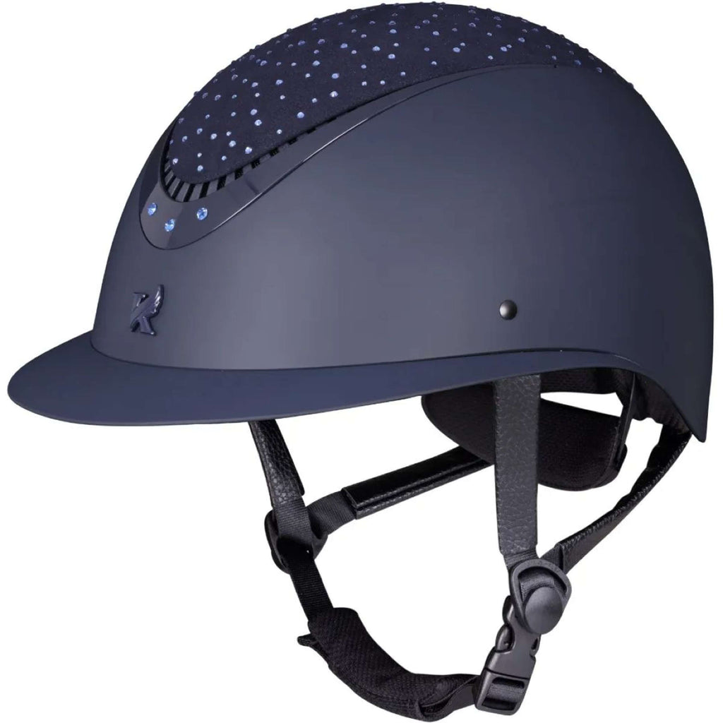 Karben by Shires Casco da equitazione Viola Ellipse Navy