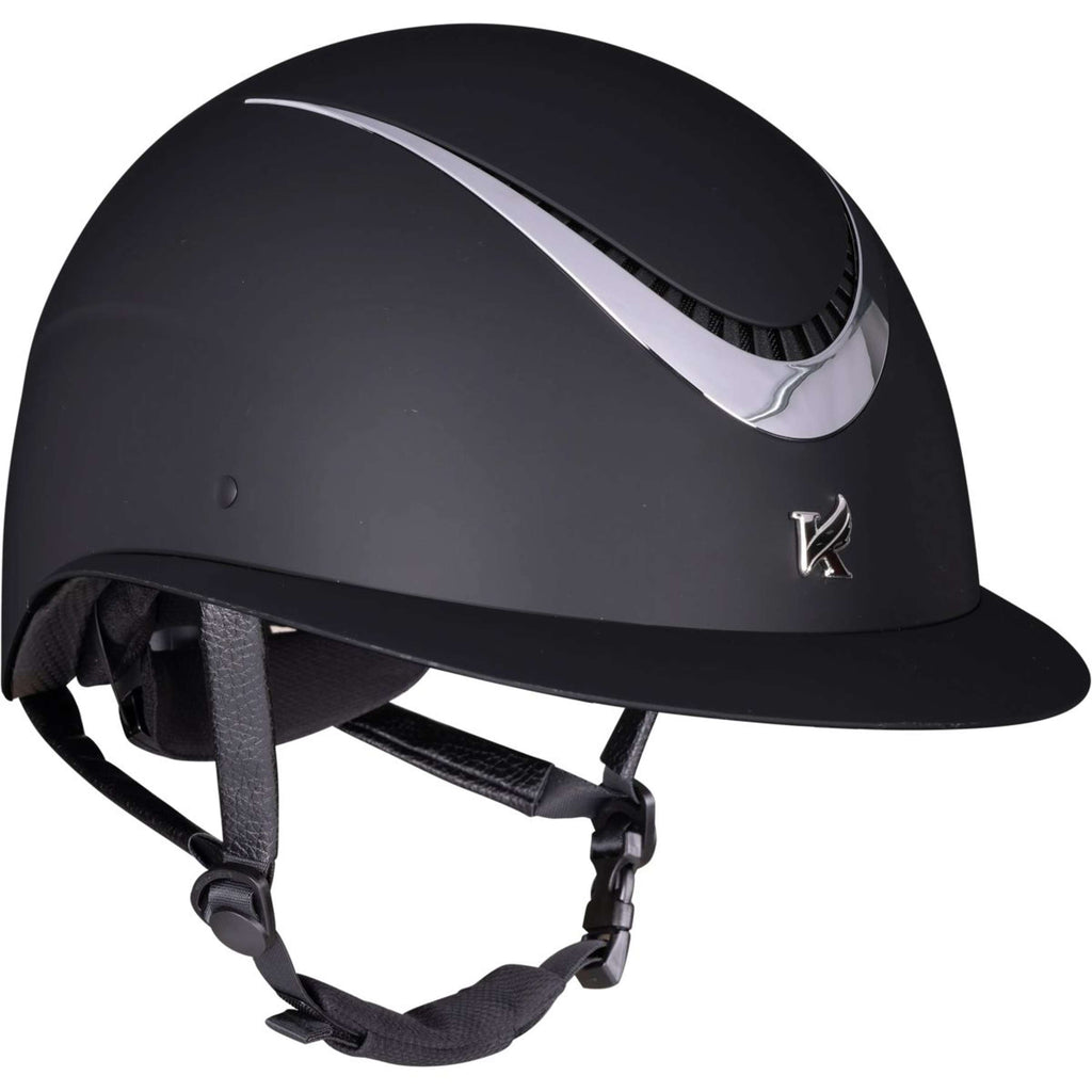 Karben by Shires Casco da equitazione Elisa Ellipse Nero Argento