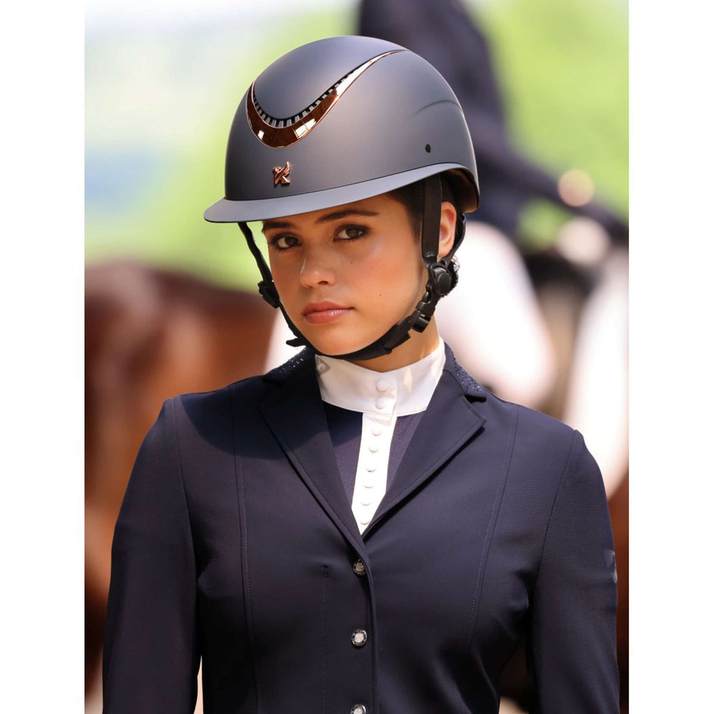 Karben by Shires Casco da equitazione Elisa Ellipse Navy/Rosegold