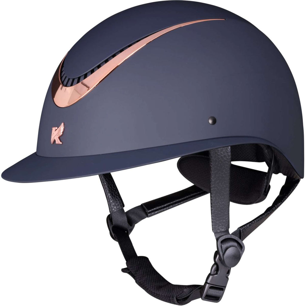Karben by Shires Casco da equitazione Elisa Ellipse Navy/Rosegold