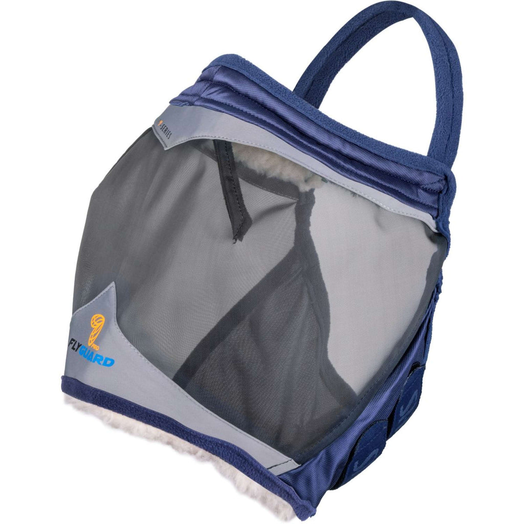 FlyGuard by Shires Maschera per Mosche Pro Fine Mesh Senza orecchie Navy