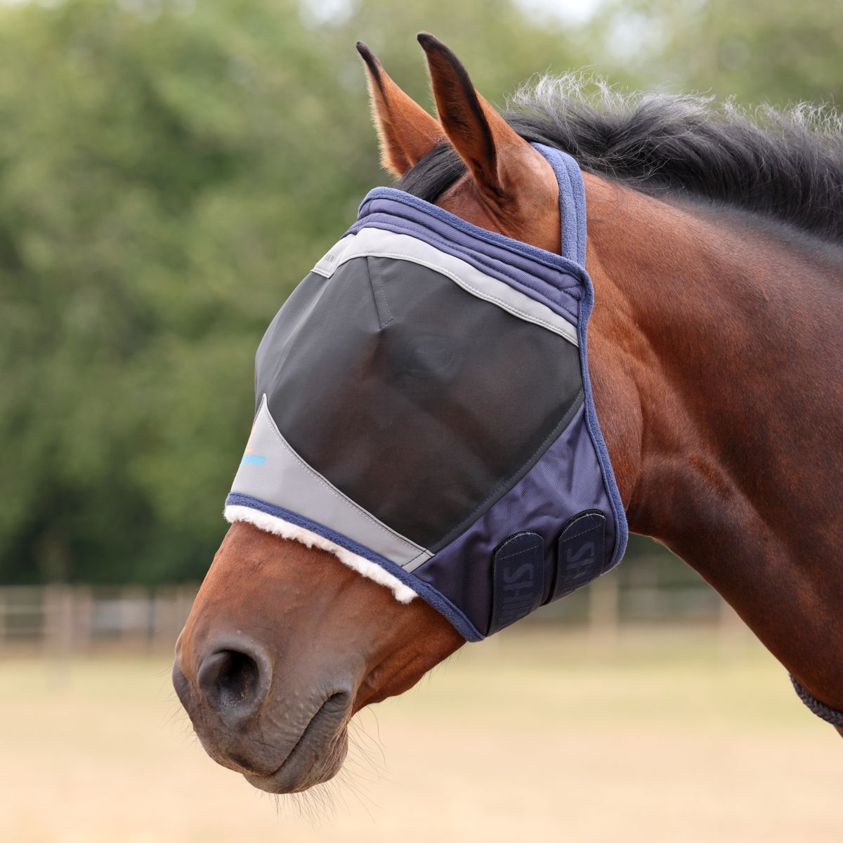 FlyGuard Maschera per Mosche Pro Fine Mesh Senza orecchie Navy