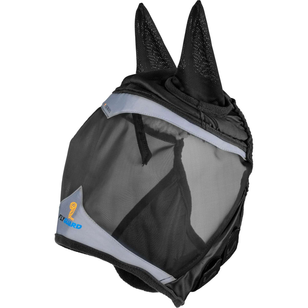 FlyGuard by Shires Maschera per Mosche Pro Fine Mesh con Orecchie Jet