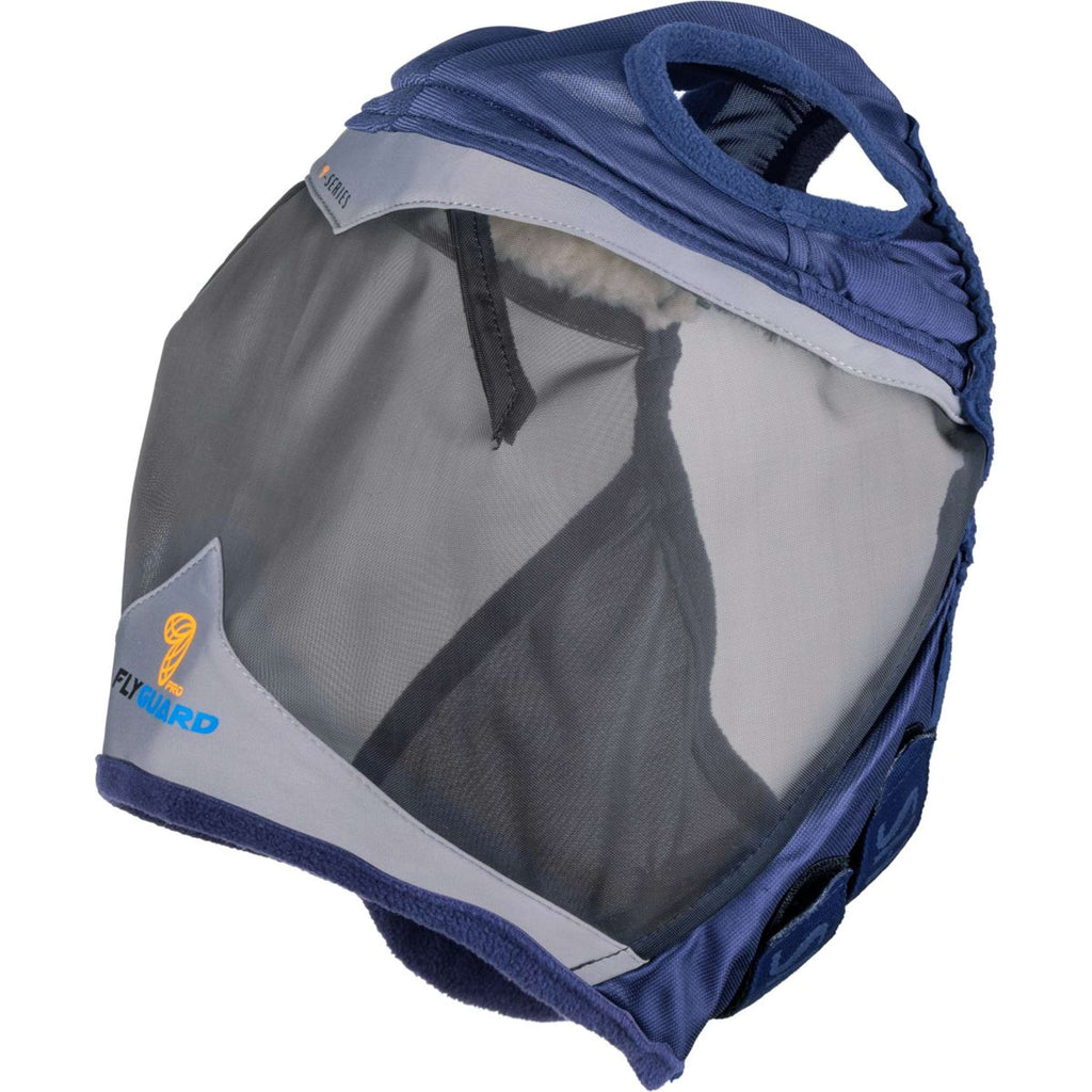 FlyGuard by Shires Maschera per Mosche Pro Fine Mesh con Foro per Orecchio Navy