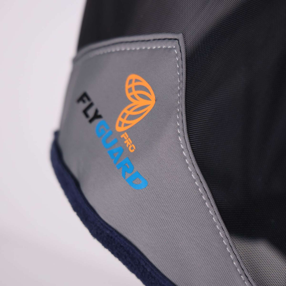 FlyGuard by Shires Maschera per Mosche Pro Fine Mesh con Foro per Orecchio Navy