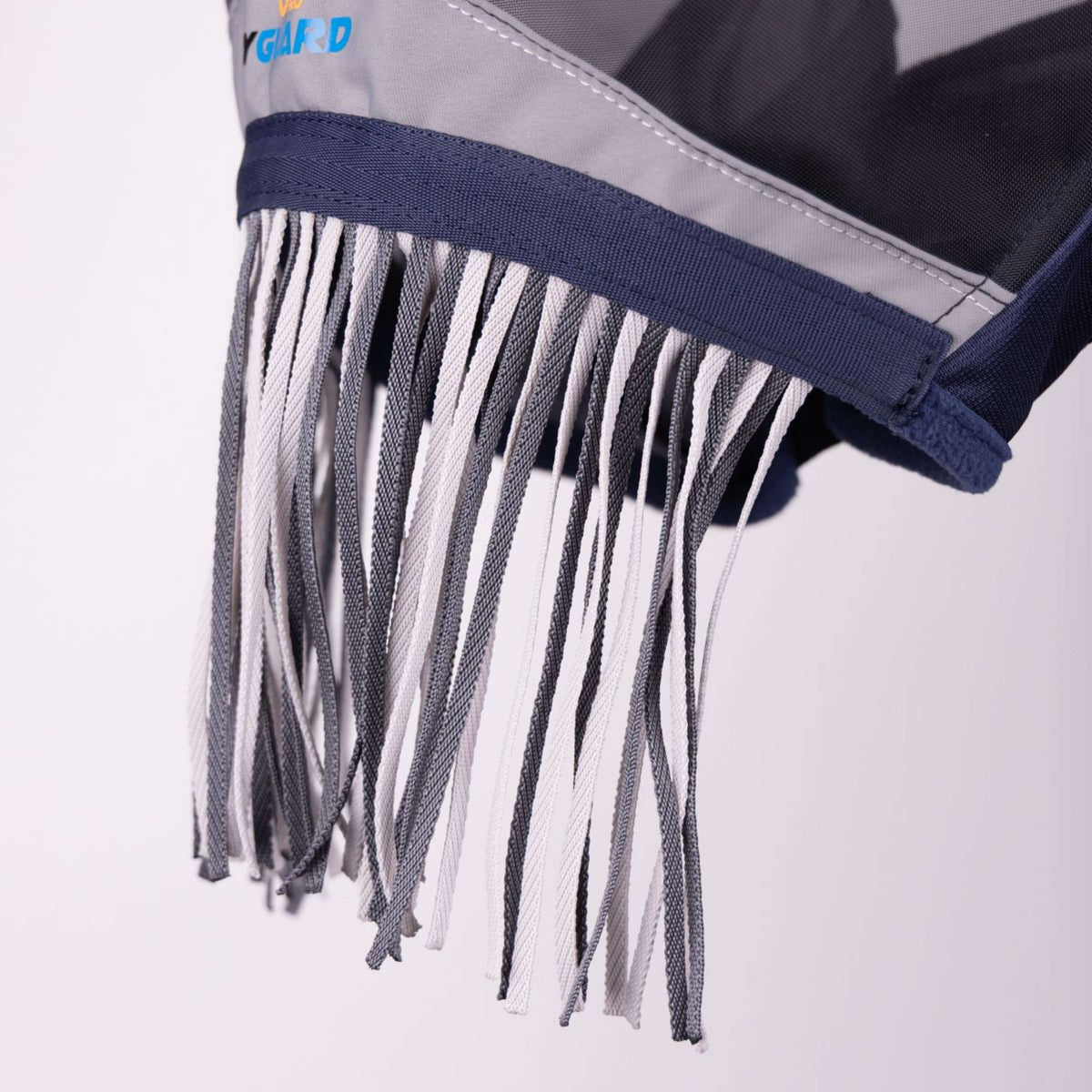 FlyGuard Maschera per Mosche Pro Fine Mesh con Orecchie e Frange Navy