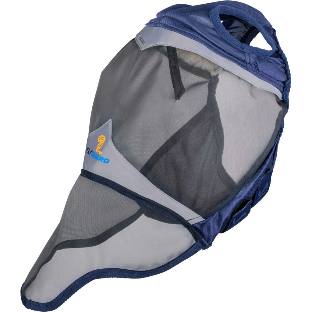 FlyGuard by Shires Maschera per Mosche Pro Fine Mesh met Ooruitsparing en Neusflap Navy