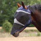 FlyGuard by Shires Maschera per Mosche Pro Fine Mesh met Ooruitsparing en Neusflap Navy