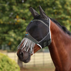 FlyGuard by Shires Maschera per Mosche Pro Air Motion con Orecchie e Frange Khaki