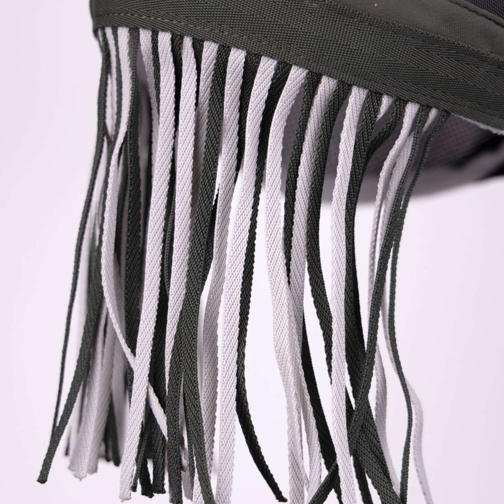 FlyGuard by Shires Maschera per Mosche Pro Air Motion con Orecchie e Frange Khaki