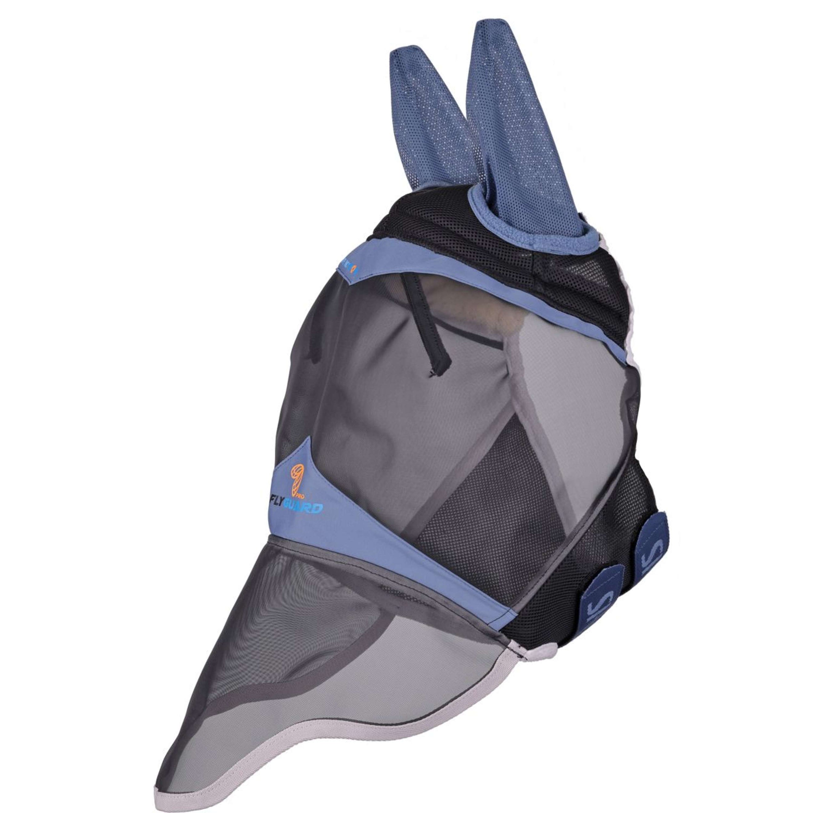 FlyGuard by Shires Maschera per Mosche Pro Air Motion con Orecchie e Naso Deep Airforce Blue