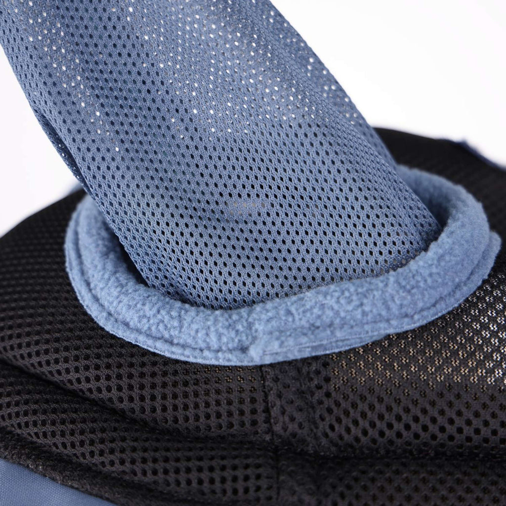 FlyGuard by Shires Maschera per Mosche Pro Air Motion con Orecchie e Naso Deep Airforce Blue