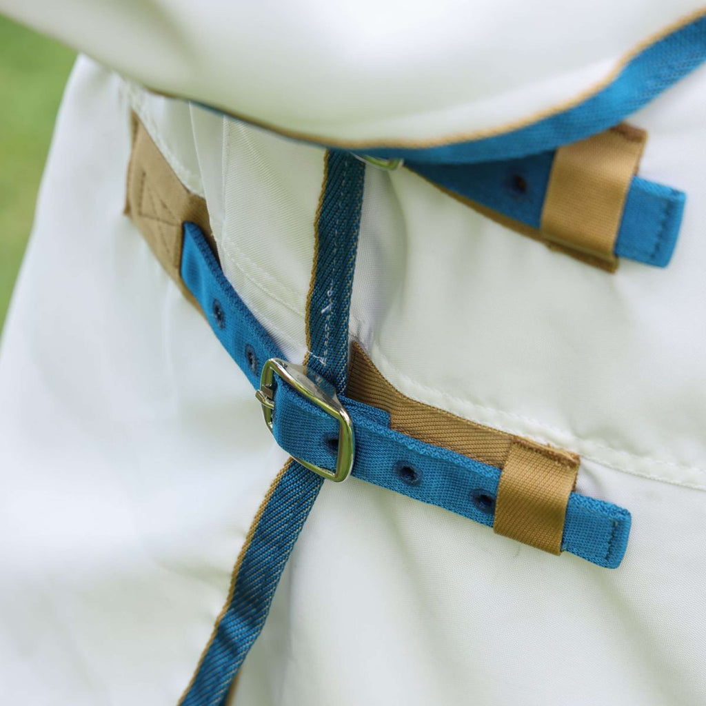 Tempest Plus by Shires Coperta per Eczema Sweet-Itch Combo Bianco/Airforce