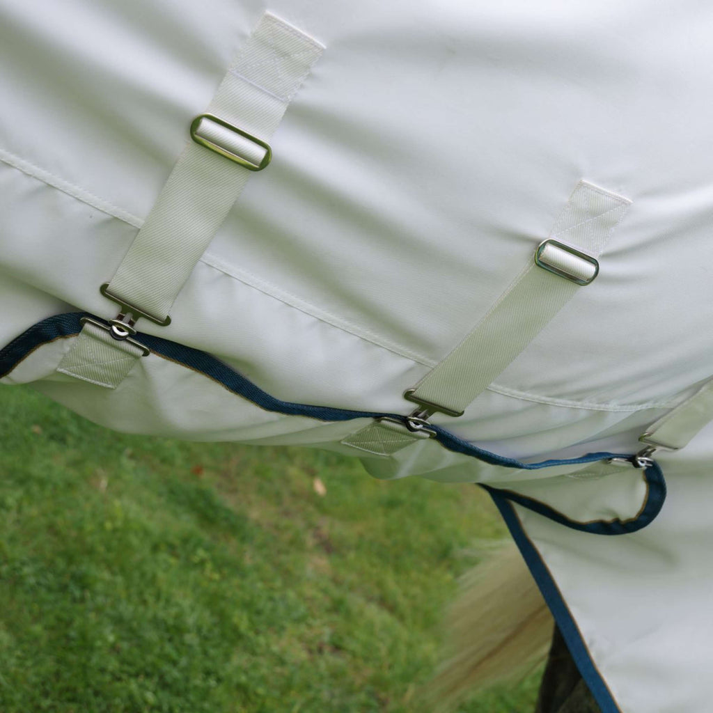 Tempest Plus by Shires Coperta per Eczema Sweet-Itch Combo Bianco/Airforce