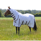 Highlander Plus by Shires Coperta Antimosche Combo Bianco/Black Cherry