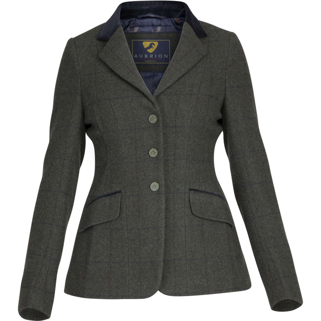 Aubrion by Shires Giacca da Competizione Saratoga Elm Verde Check