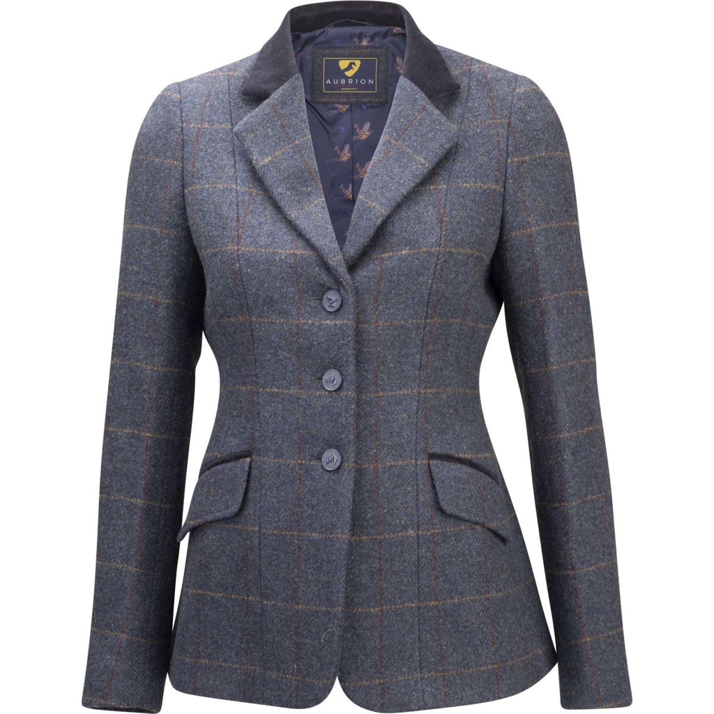 Aubrion by Shires Giacca da Competizione Saratoga Juniper Navy Check
