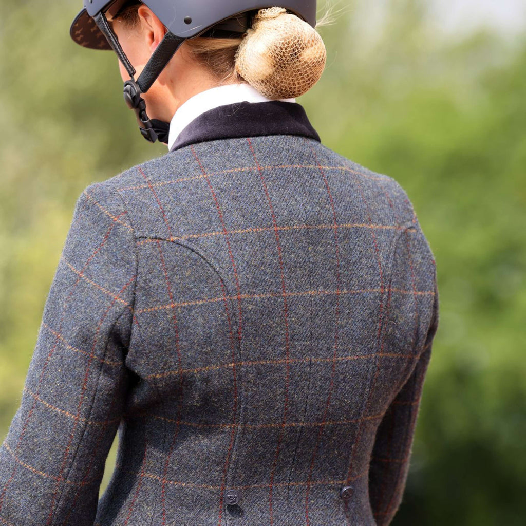 Aubrion by Shires Giacca da Competizione Saratoga Juniper Navy Check